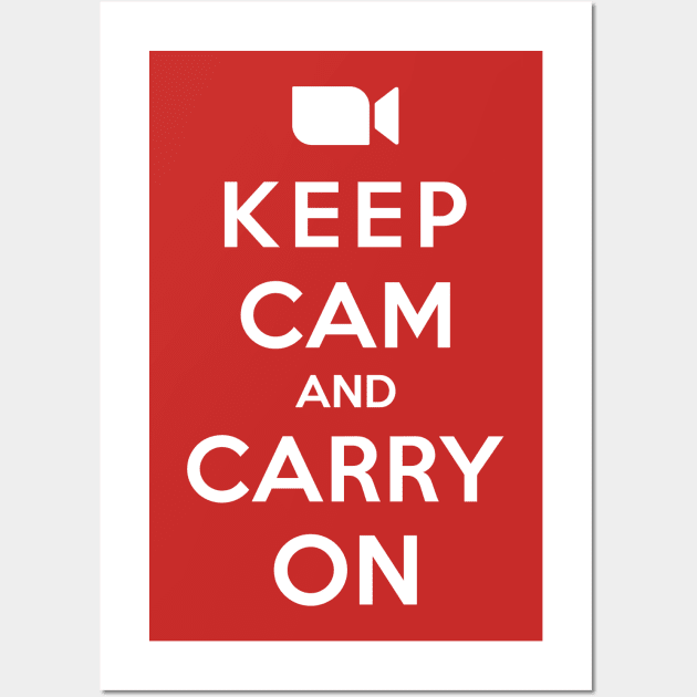 ZOOM - Keep Cam And Carry On Wall Art by RetroReview